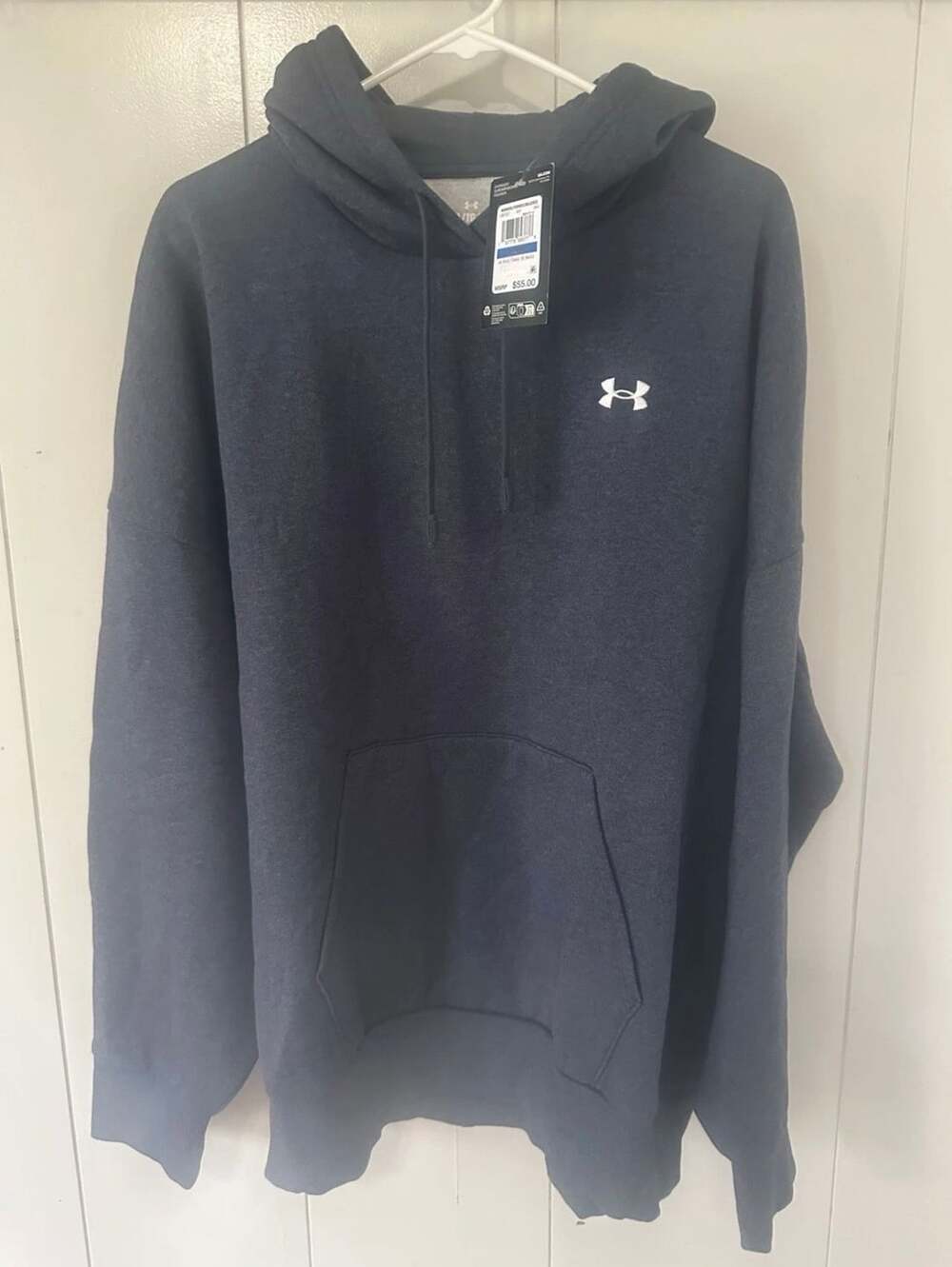 Under Armour Rival Fleece Oversized Hoodie women’s Size XL Navy